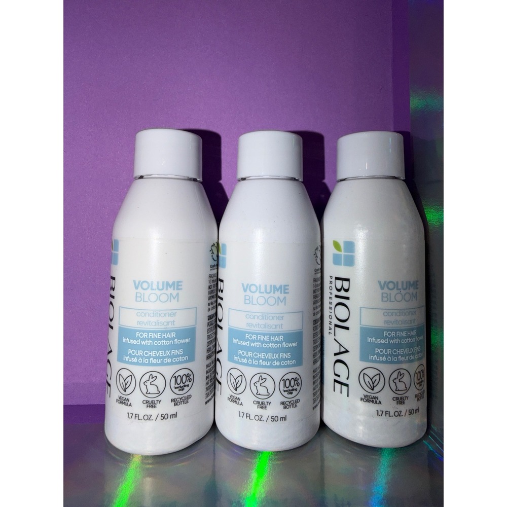 Matrix biolage Volume Bloom Conditioner 3 Pack Travel Volumizing Fine Hair care